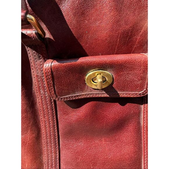 Coach Buffalo Hide Paper Bag Tote Rare Vintage G13-9704 - Picture 10 of 10